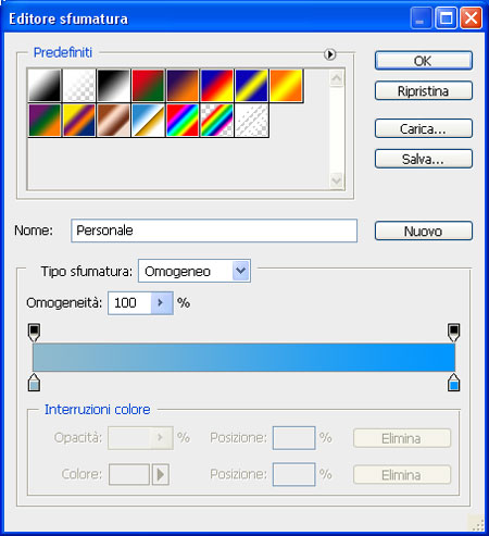 Testo web2.0: Editor sfumatura