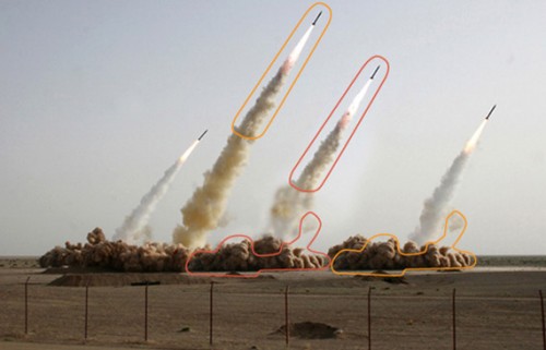 Test missilistico iraniano photoshop