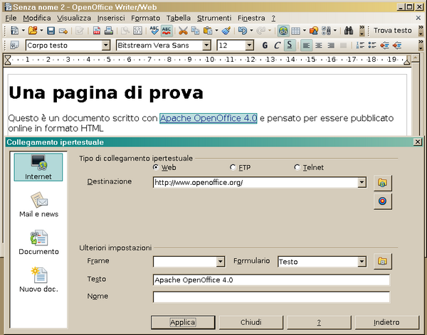 Apache OpenOffice HTML