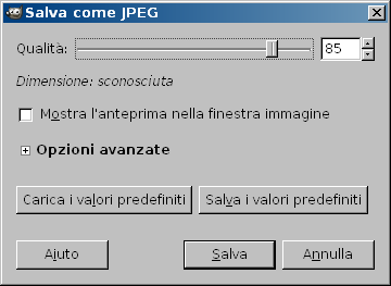 GIMP JPEG