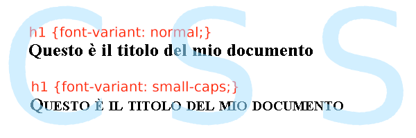 CSS maiuscoletto font-variant