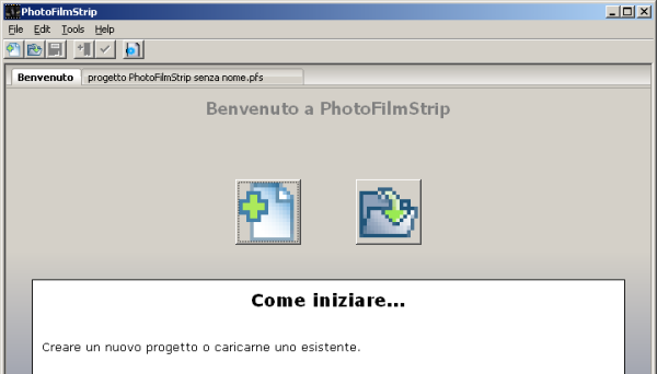 PhotoFilmStrip Inizio