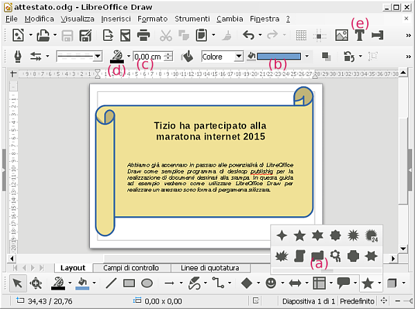 LibreOffice Draw Pergamena