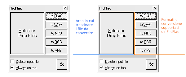 FlicFlac MP3, OGG, Flac e Wav
