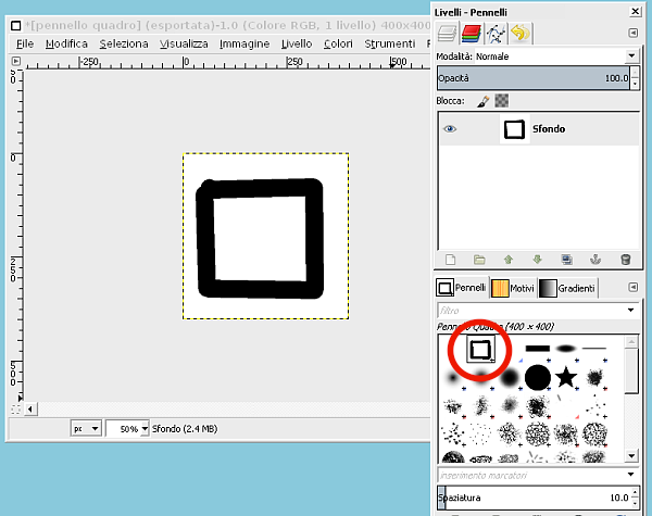 nuovi pennelli per gimp